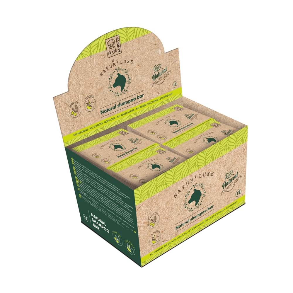 10123899 M-PETS NATURLUXE DOG SHAMPOO BAR 12Lİ 100GR