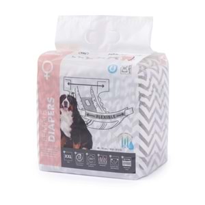 10124699 M-PETS DIAPERS DİŞİ KÖPEKLER İÇİN KÜLOT (XXL) 10LU