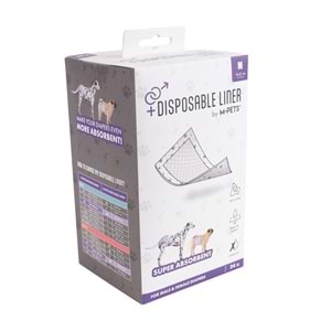 10129701 M-PETS KÖPEK KÜLOTLARI İÇİN TEK KULLANIMLIK EMİCİ PED (M) 24LÜ