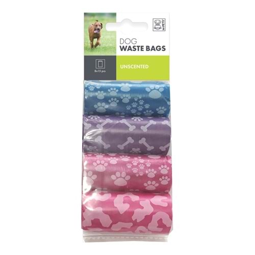 10165799 M-PETS DIŞKI POŞETİ 20 RENKLİ YAPRAK 4LÜ PAKET
