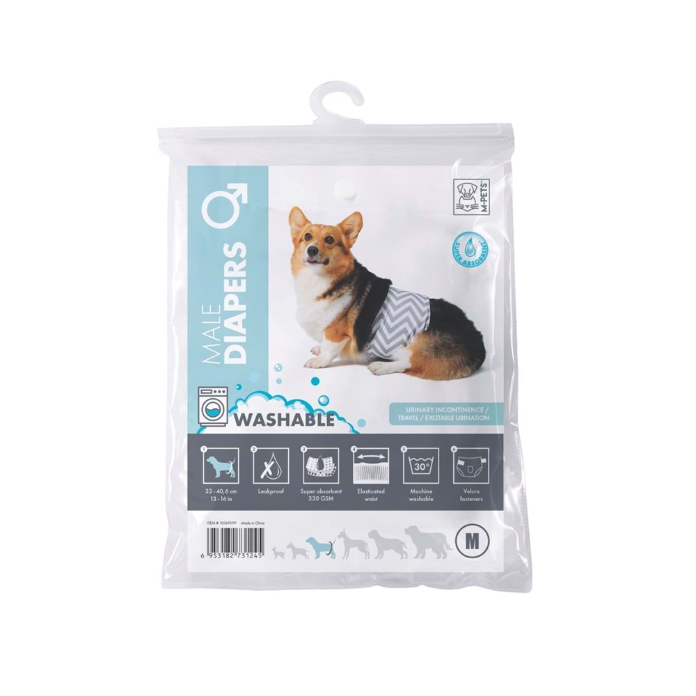 10169599 M-PETS ERKEK KÖPEKLER İÇİN YIKANABİLİR KÜLOT (M)