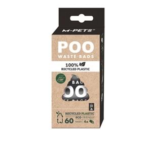 10170999 M-PETS POO 100% RECYCLED DIŞKI POŞETİ 4X15 YAPRAK