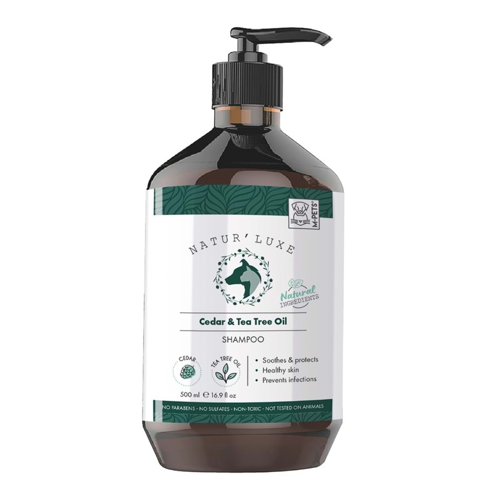 10171999 M-PETS NATURLUXE DOG SHAMPOO CEDAR & TEA TREE OİL 500ML