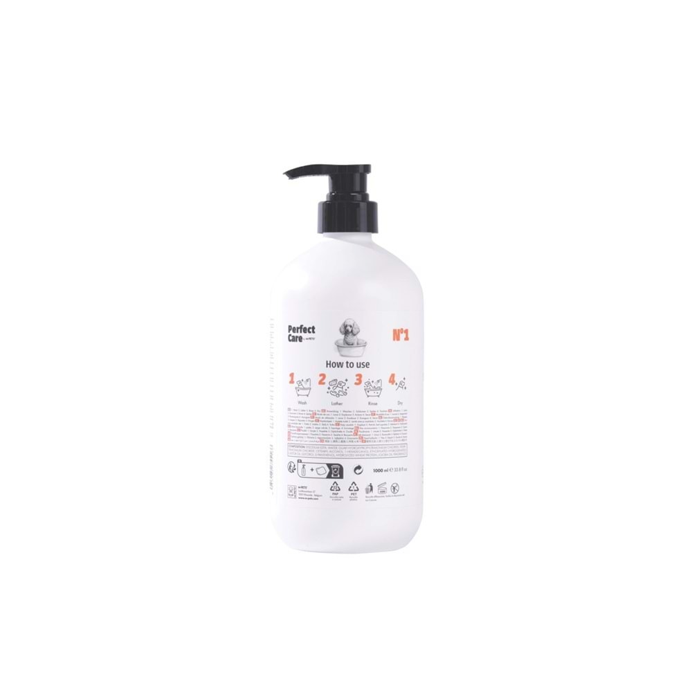 10172499 M-PETS PERFECT CARE NO.1 2 SI 1 ARADA YUMUŞATICI KÖPEK ŞAMPUANI 1L