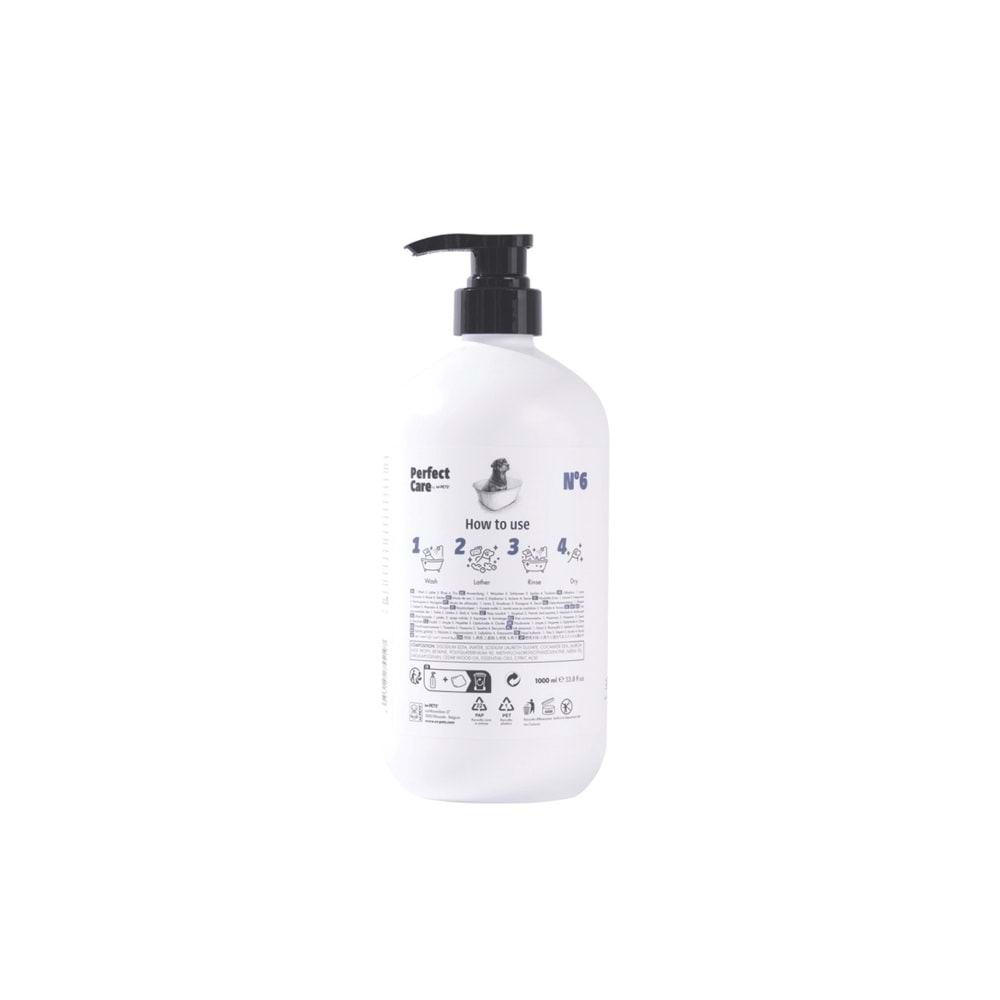 10172799 M-PETS PERFECT CARE NO.6 ANTİBAKTERİYEL KÖPEK ŞAMPUANI 1L