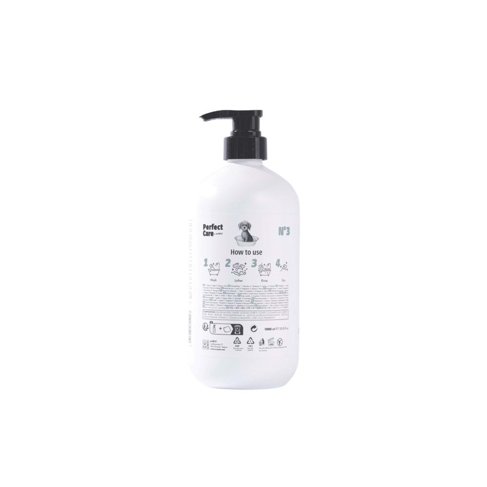 10173099 M-PETS PERFECT CARE NO.3 HİPOALERJENİK YAVRU KÖPEK ŞAMPUANI 1L