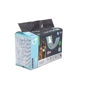 10175199 M-PETS CARBONLU DIAPERS ERKEK KÖPEKLER İÇİN KÜLOT (XXL) 18Lİ