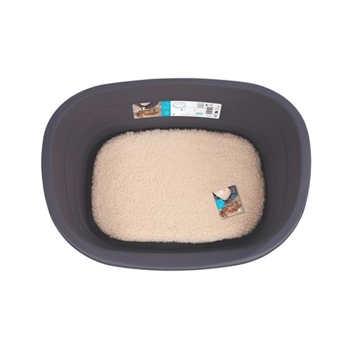 10202413 M-PETS JAVA PLASTİK KÖPEK YATAĞI+MİNDER (S)