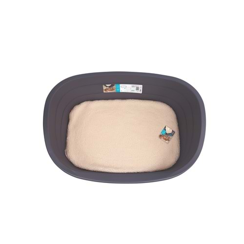 10202613 M-PETS JAVA PLASTİK KÖPEK YATAĞI+MİNDER (L)