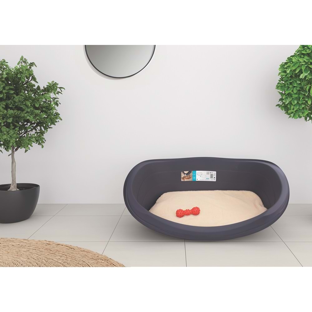 10202613 M-PETS JAVA PLASTİK KÖPEK YATAĞI+MİNDER (L)