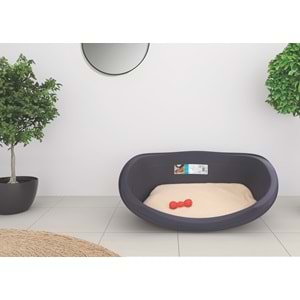 10202613 M-PETS JAVA PLASTİK KÖPEK YATAĞI+MİNDER (L)