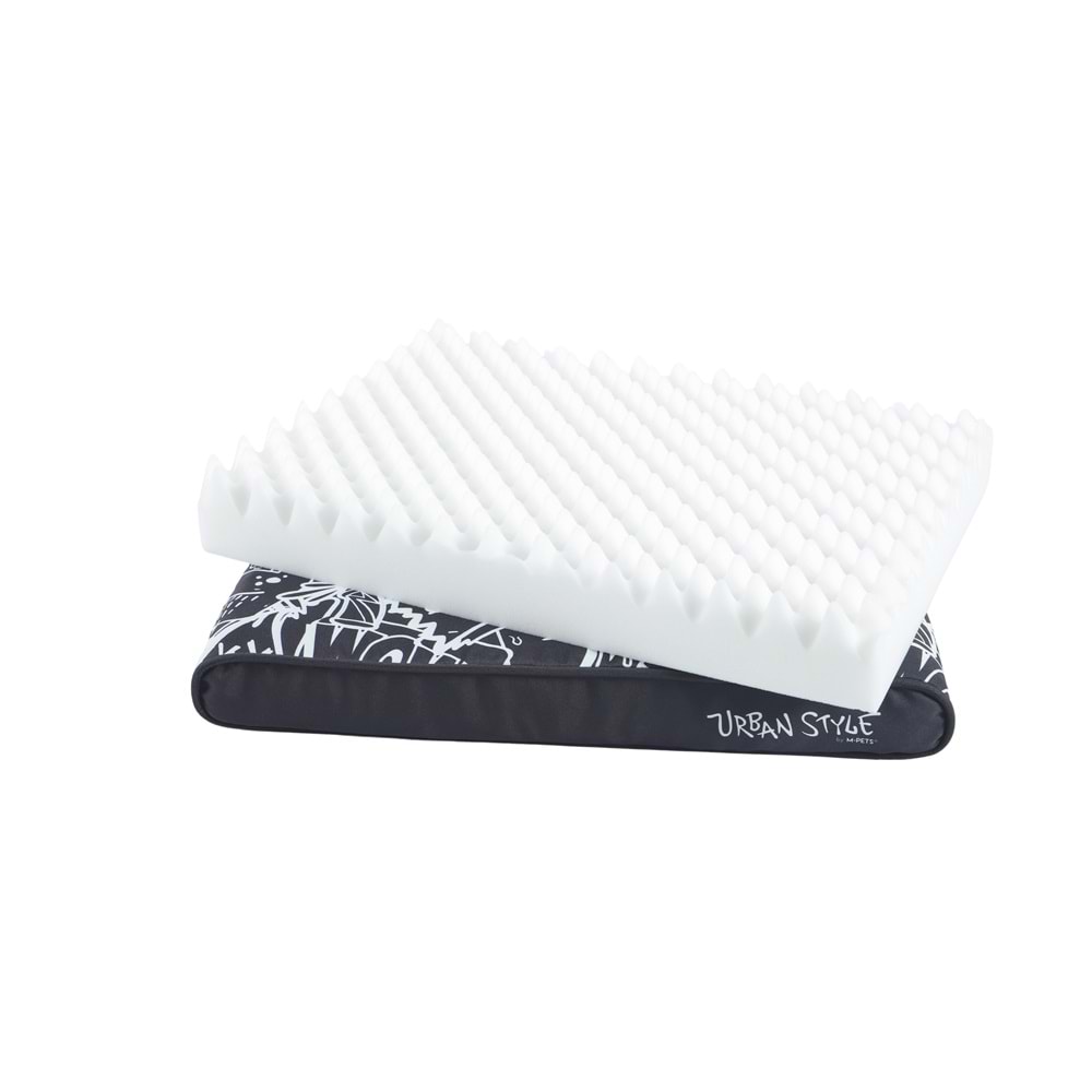10364699 M-PETS URBANSTYLE CONTEMPO CUSHION YATAK BLACK&WHİTE (S) 65X45X9CM