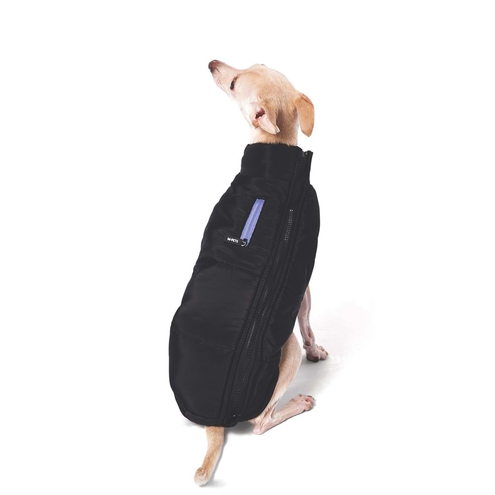 10366908 M-PETS GENTLE DOG WINTER JACKET BLACK/BLUE (XL)