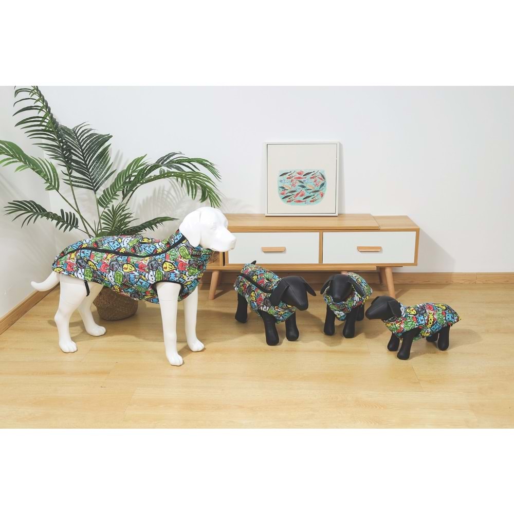 10367199 M-PETS URBANSYTLE WINTER JACKET MULTİCOLOR (XXS)