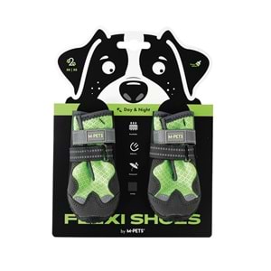 10370399 M-PETS FLEXI KÖPEKLER İÇİN AYAKKABI #2 XS GREEN EDİTİON