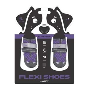 10371099 M-PETS FLEXI KÖPEKLER İÇİN AYAKKABI #1 XXS PURPLE EDİTİON