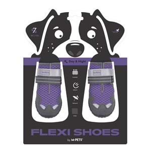 10371699 M-PETS FLEXI KÖPEKLER İÇİN AYAKKABI #7 XXL PURPLE EDİTİON