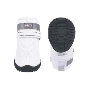 10372099 M-PETS FLEXI KÖPEKLER İÇİN AYAKKABI #3 S WHİTE EDİTİON