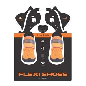 10372599 M-PETS FLEXI KÖPEKLER İÇİN AYAKKABI #1 XXS ORANGE EDİTİON