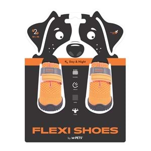 10372699 M-PETS FLEXI KÖPEKLER İÇİN AYAKKABI #2 XS ORANGE EDİTİON