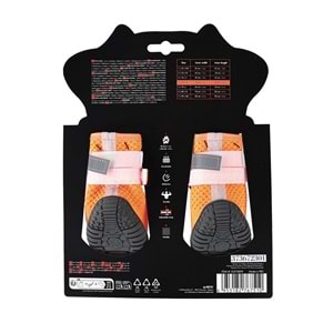 10372899 M-PETS FLEXI KÖPEKLER İÇİN AYAKKABI #4 M ORANGE EDİTİON