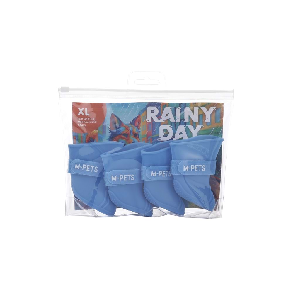 10374317 M-PETS RAINY DAY KÖPEKLER İÇİN AYAKKABI (XL) BLUE
