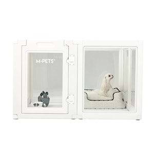 10443001 M-PETS BLANCHE OYUN ÇİTİ 8 PANEL (L) WHİTE