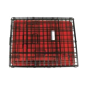 10449905 M-PETS VOYAGER KÖPEK KAFESİ 2 KAPILI (S) KIRMIZI 61X46X48CM