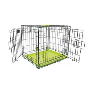 10451303 M-PETS VOYAGER KÖPEK KAFESİ 2 KAPILI (L) YEŞİL 91X58X63CM