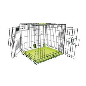 10451503 M-PETS VOYAGER KÖPEK KAFESİ 2 KAPILI (XXL) YEŞİL 122X76X84CM