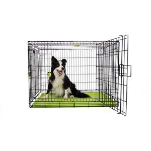 10451503 M-PETS VOYAGER KÖPEK KAFESİ 2 KAPILI (XXL) YEŞİL 122X76X84CM