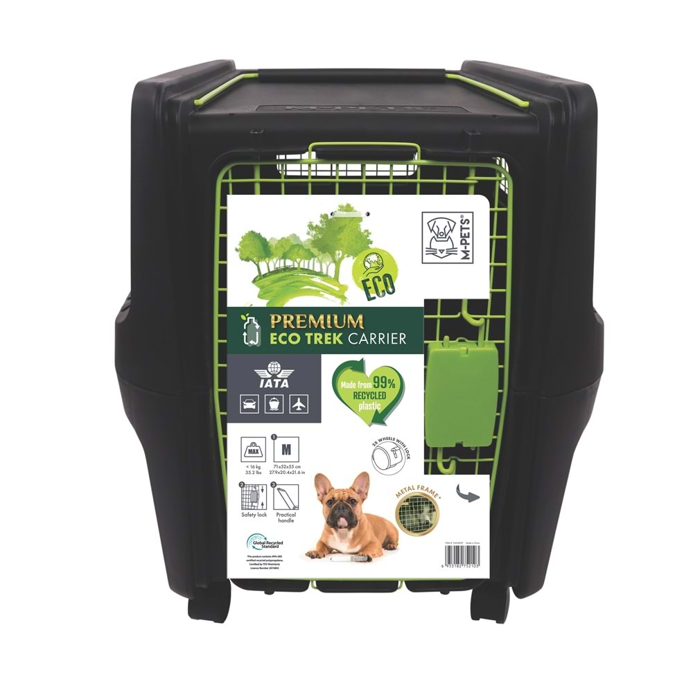 10454099 M-PETS PREMIUM ECO TREK TRAVEL CARRIER IATA (M) TAŞIMA TEKERLEKLİ