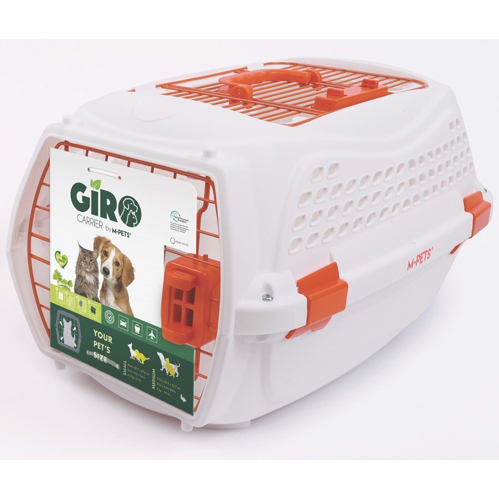 10454899 M-PETS ECO GIRO CARRIER (M) TAŞIMA BEYAZ/ORANGE