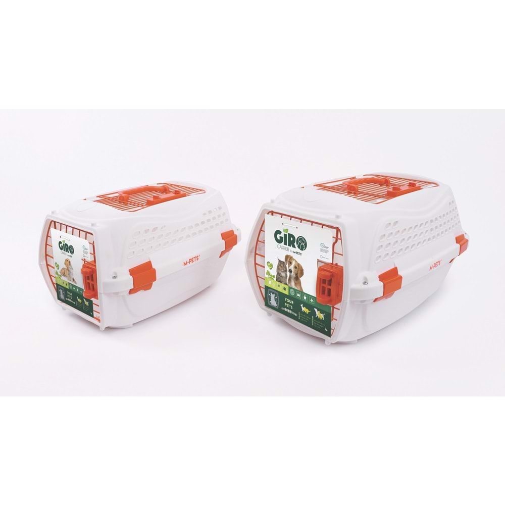 10454899 M-PETS ECO GIRO CARRIER (M) TAŞIMA BEYAZ/ORANGE