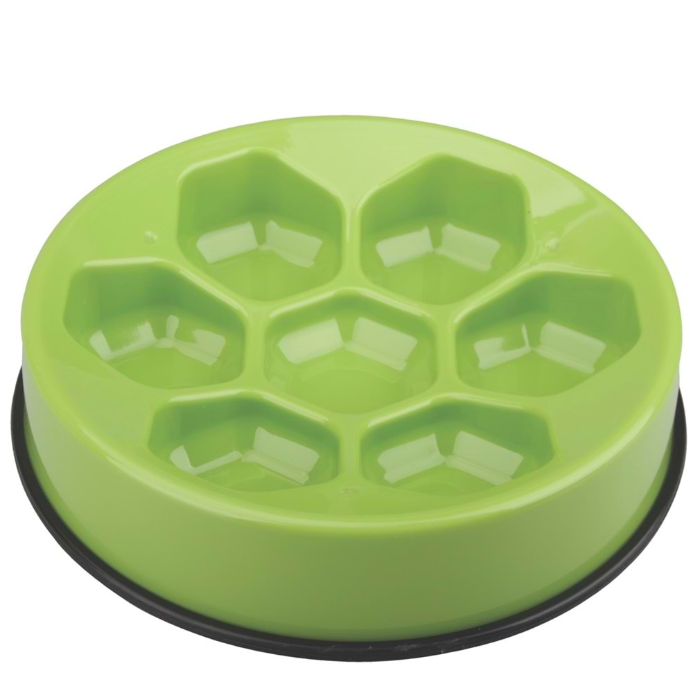 10503908 M-PETS CAVITY YAVAŞ YEME MAMA KABI 1200ML GREEN
