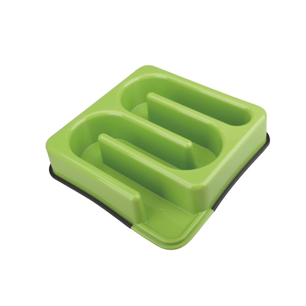 10504208 M-PETS LABRYNTH YAVAŞ YEME MAMA KABI 1200ML GREEN
