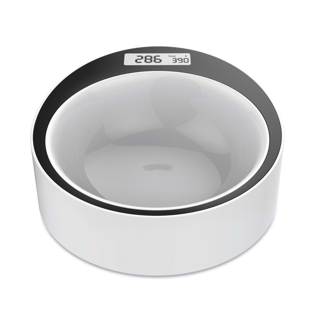 10520099 M-PETS YUMI SMART DİGİTAL TARTILI MAMA KABI WHİTE