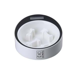 10520199 M-PETS YUMI SMART DİGİTAL TARTILI YAVAŞ YEME MAMA KABI WHİTE