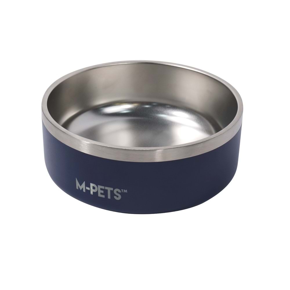 10530799 M-PETS ESKIMO ÇİFT CİDARLI MAMA KABI 1.25L BLUE