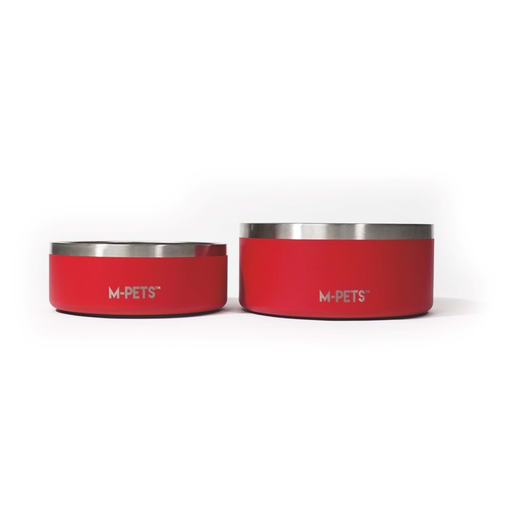 10530999 M-PETS ESKIMO ÇİFT CİDARLI MAMA KABI 1.25L RED