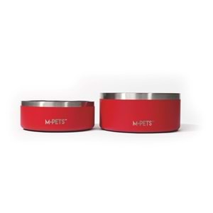 10530999 M-PETS ESKIMO ÇİFT CİDARLI MAMA KABI 1.25L RED