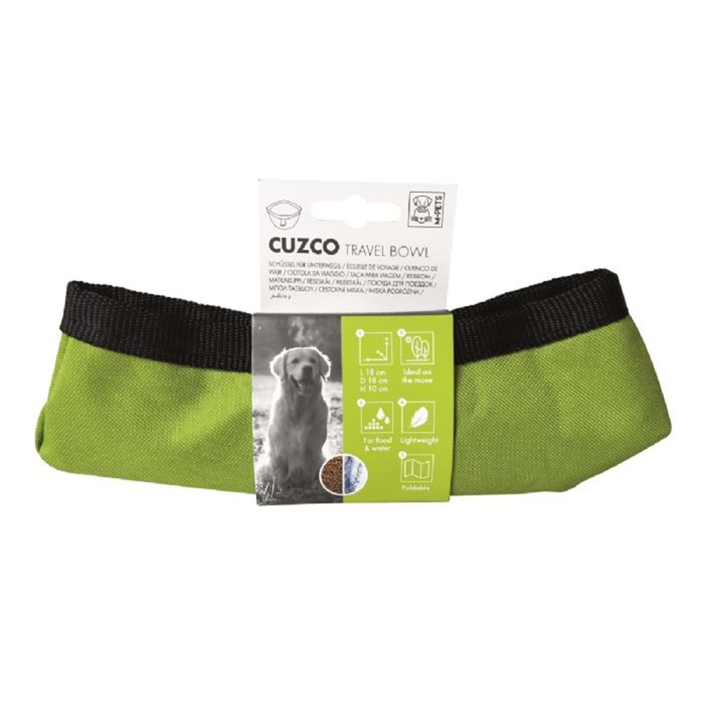 10551503 M-PETS CUZCO SEYAHAT İÇİN KUMAŞ MAMA ve SU KABI 1500ML