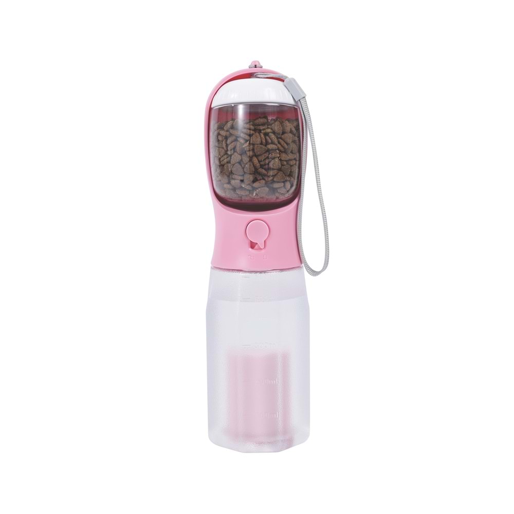 10554699 M-PETS ON THE ROAD 3İN1 KÖPEK SEYAHAT SULUĞU 600ML PİNK