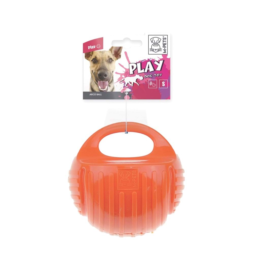 10629605 M-PETS ARCO BALL KAUÇUK KÖPEK OYUNCAĞI (S) ORANGE