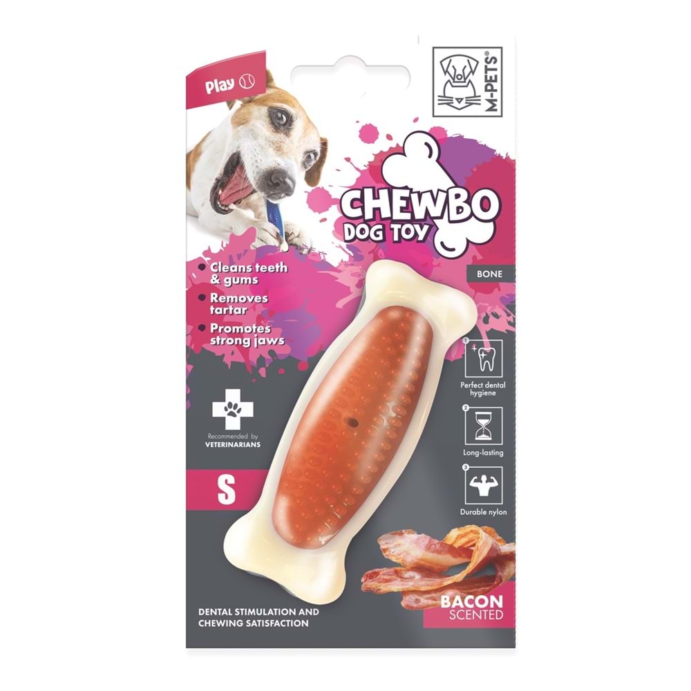 10632610 M-PETS CHEWBO BONE DENTAL ET AROMALI KÖPEK OYUNCAĞI (S)