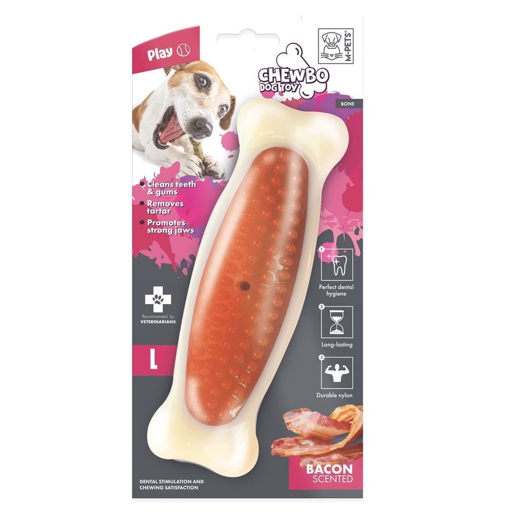 10632810 M-PETS CHEWBO BONE DENTAL ET AROMALI KÖPEK OYUNCAĞI (L)