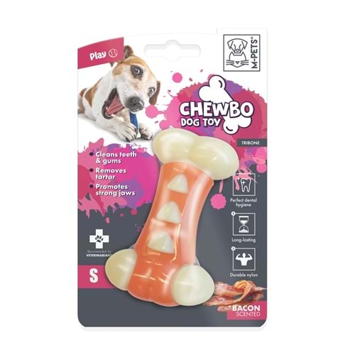 10633216 M-PETS CHEWBO TRIBONE DENTAL ET AROMALI KÖPEK OYUNCAĞI (S)