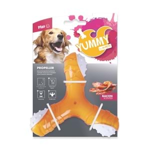 10635699 M-PETS YUMMY PROPELLER ET AROMALI KAUÇUK KÖPEK OYUNCAĞI
