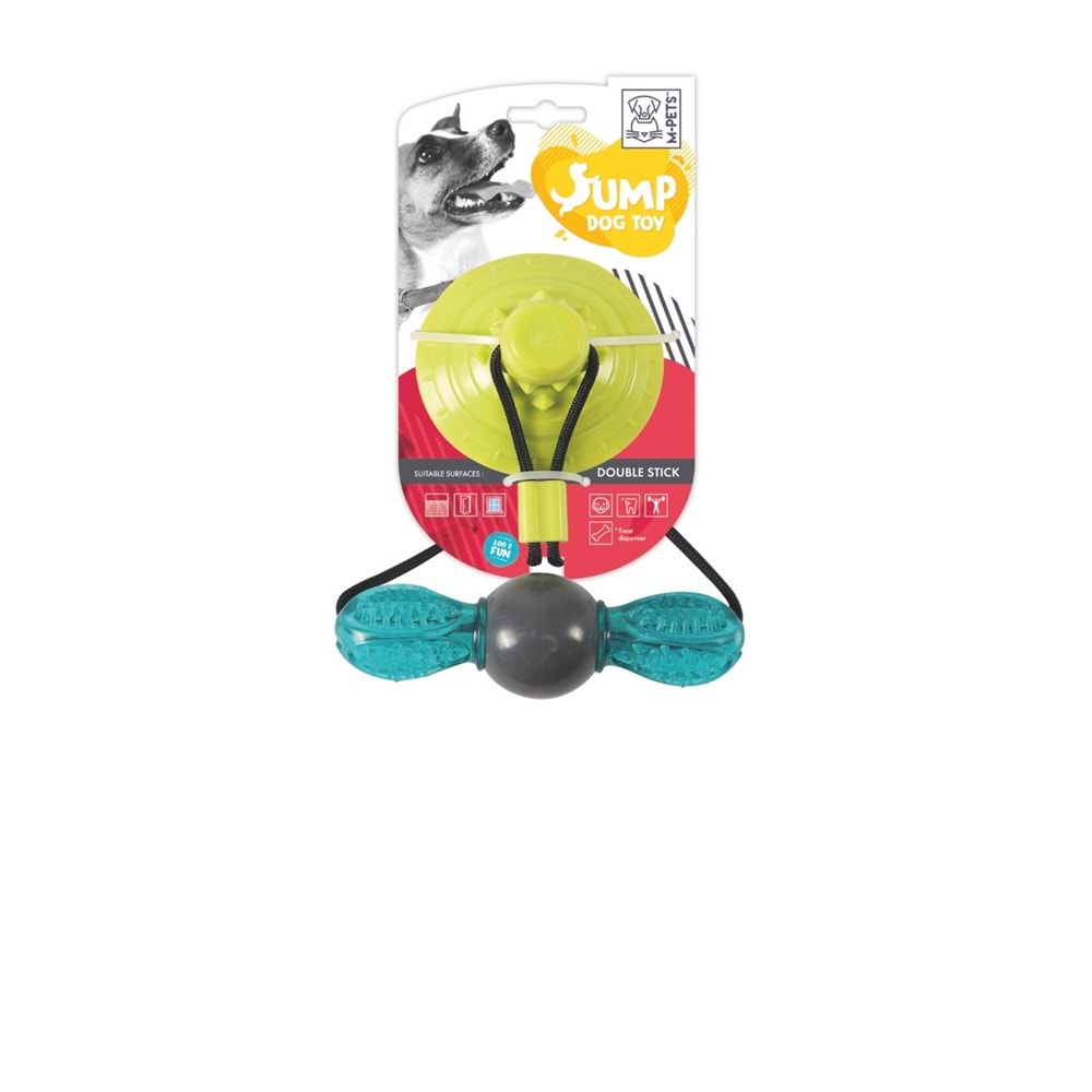 10641599 M-PETS JUMP DOUBLE STICK ÖDÜL HAZNELİ VANTUZLU KÖPEK OYUNCAĞI