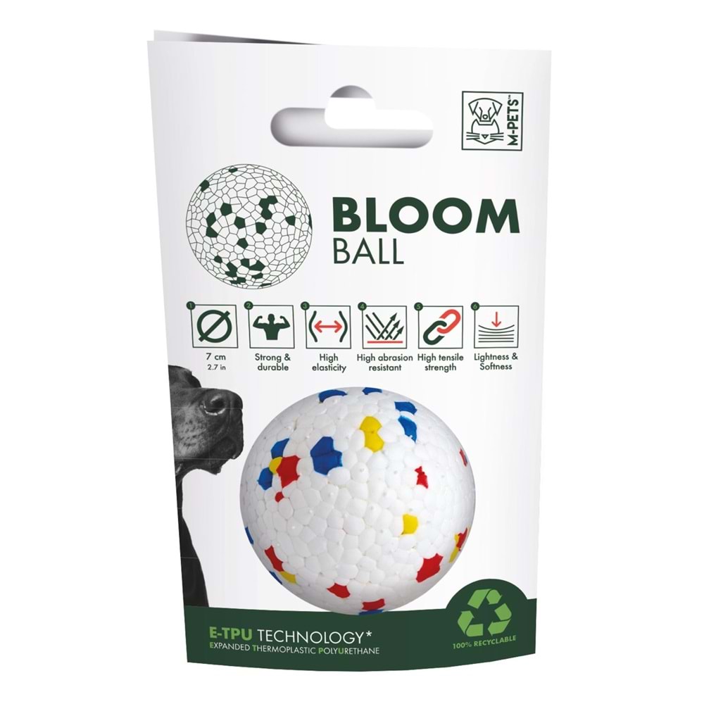 10643399 M-PETS BLOOM BALL OYUN TOPU PARÇALANMAZ MİX COLOR